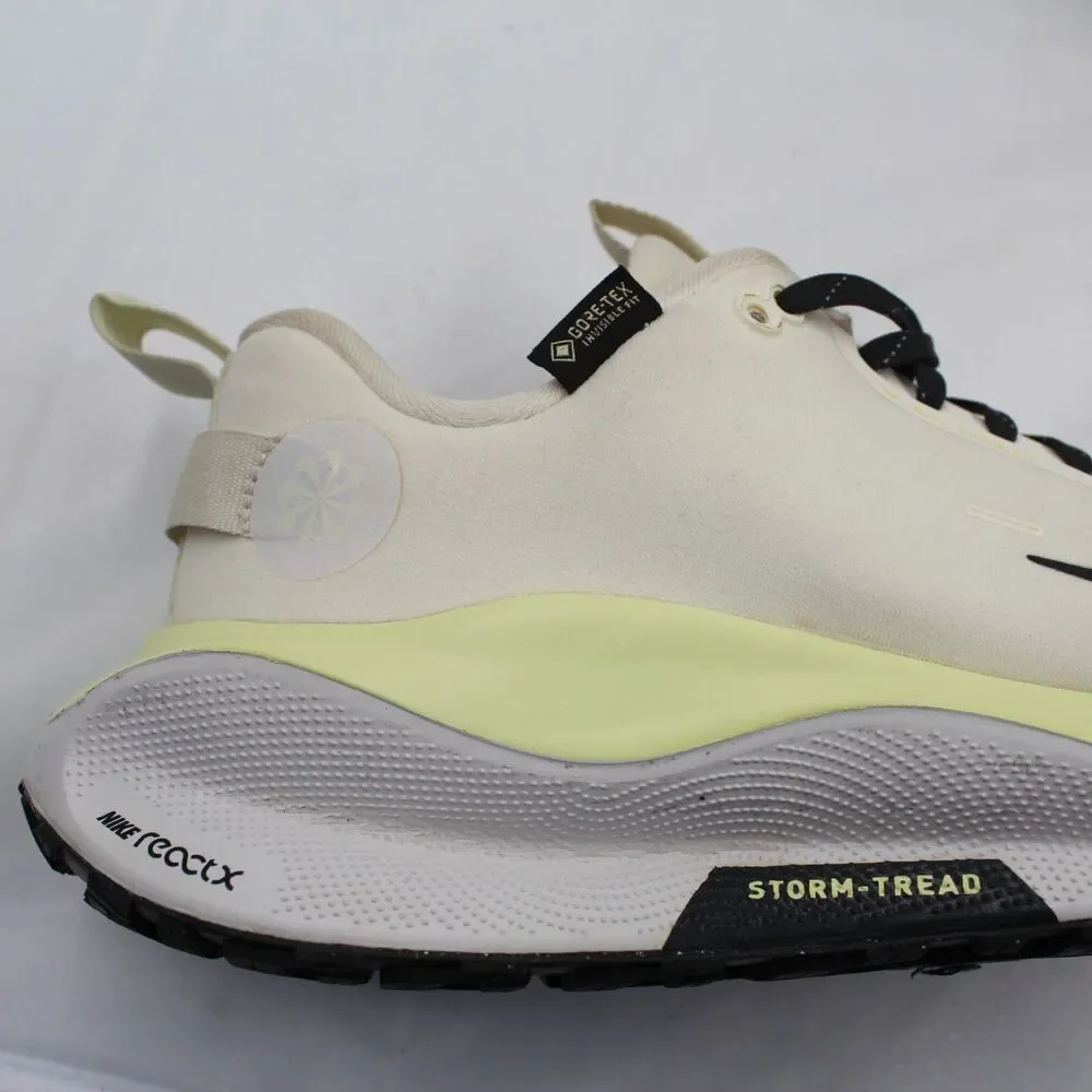 Nike ReactX Infinity Run 4 GORE-TEX Pale Ivory White Black Sz 9